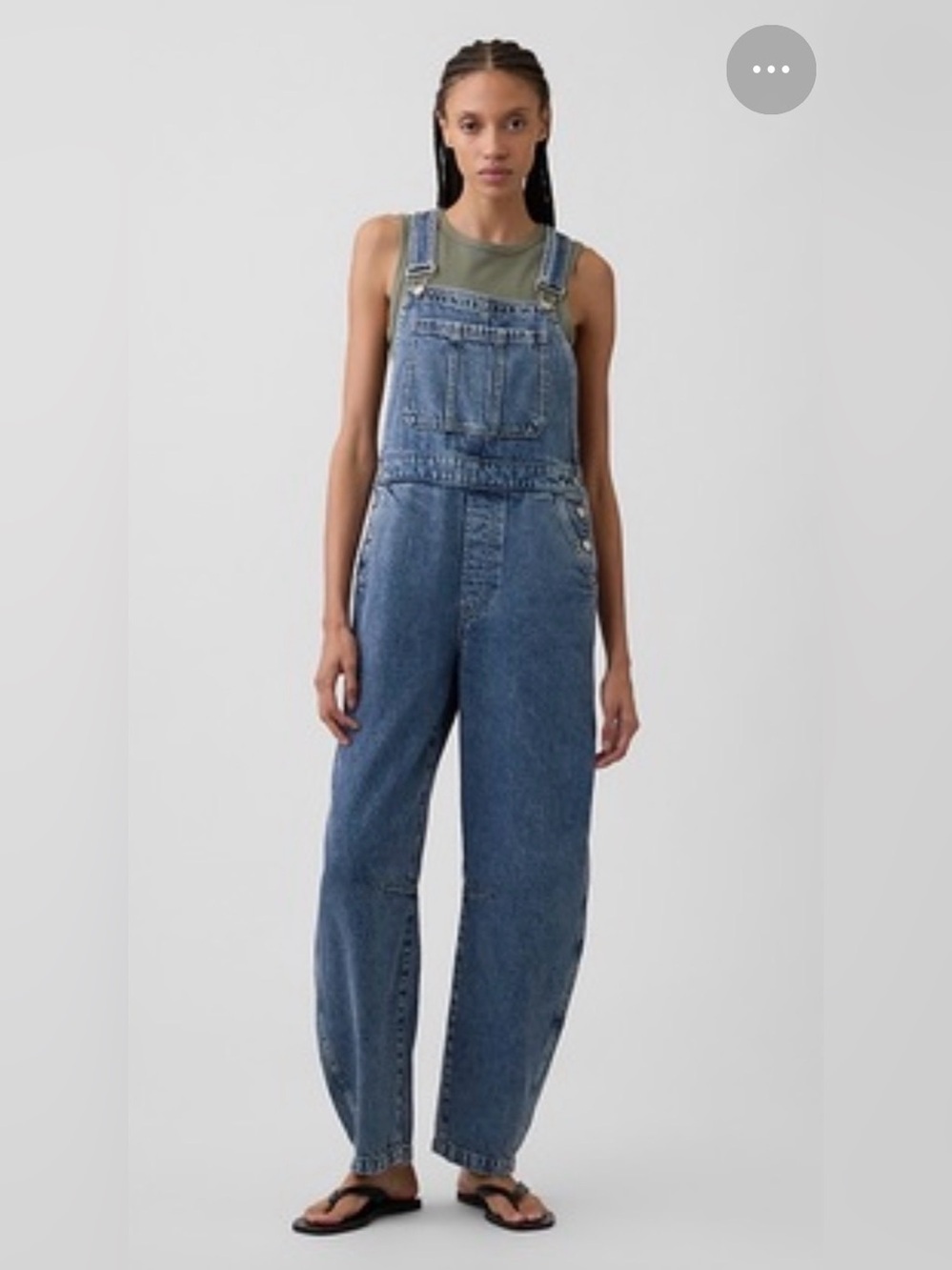 NWT Gap Factory Barrel Denim Overalls Sz XS Short (#1174047)